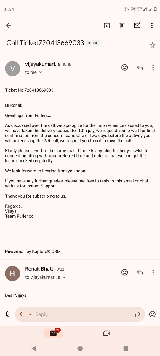 Ronak47063216's tweet photo. @FURLENCO @AjithKarimpana Just because I have paid you 100% advance it doesn't give you the right to play with my house emotion. My whole family is in discomfort since last 10 days @consumerforum_ @jagograhakjago @ConsumerReports @mieknathshinde request you to please help me. https://t.co/sqFIZZPi2e
