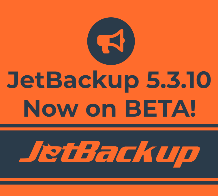 JetApps's tweet image. Great news! #JetBackup 𝘃𝟱.𝟯.𝟭𝟬 is 𝗻𝗼𝘄 𝗮𝘃𝗮𝗶𝗹𝗮𝗯𝗹𝗲 on the 𝗕𝗘𝗧𝗔 𝘁𝗶𝗲𝗿 and 𝘃𝟱.𝟯.𝟭𝟭 now also on the 𝗘𝗗𝗚𝗘 𝘁𝗶𝗲𝗿. 𝗨𝗽𝗴𝗿𝗮𝗱𝗲 𝘁𝗼𝗱𝗮𝘆 to enjoy the latest features and improvements. #BackupSolution