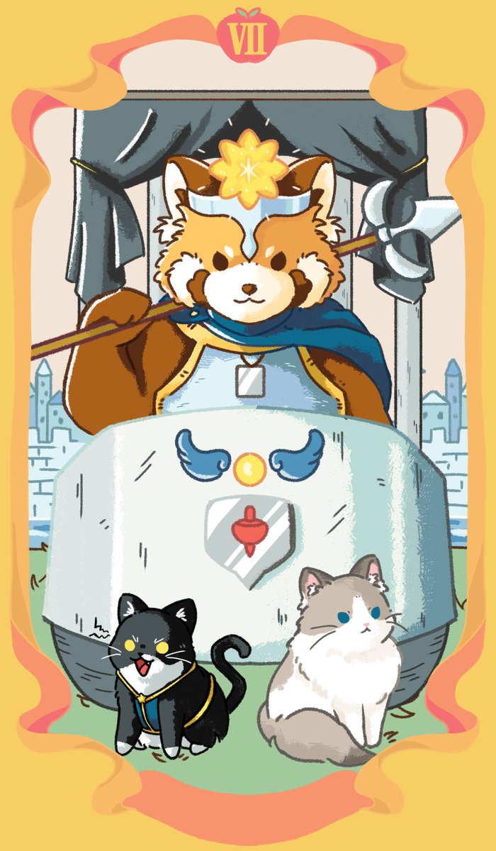 redpandamuseum's tweet photo. Day 57 #レッサーパンダ  
#イラスト #絵描き #100日チャレンジ 
#タロット #tarotcard https://t.co/EfWvm347R8