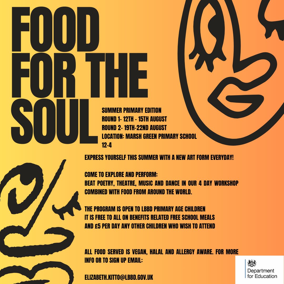 Catch us this summer delivering <a href="/lbbdcouncil/">Barking and Dagenham Council</a> HAF at Marsh Green Primary School and <a href="/makeitlondon/">Minds and Machines</a> 
•
🪩 <a href="/Redz7Foxy/">Red Fox</a> , Stevie and our YDL Kiera  
•
Book now by emailing: Elizabeth.kitto@lbbd.gov.uk
•
#summer #camp #holiday #activity #barkinganddagenham