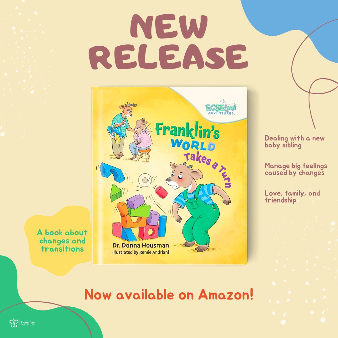 📚✨ New Release! "Franklin's World Takes a Turn" is now available. Join Franklin as he navigates big feelings with the arrival of his baby sister and a new friend. Available now! 👉hubs.li/Q02Fhwty0
#ChildrensBooks #EmotionalGrowth #ECSELentAdventures