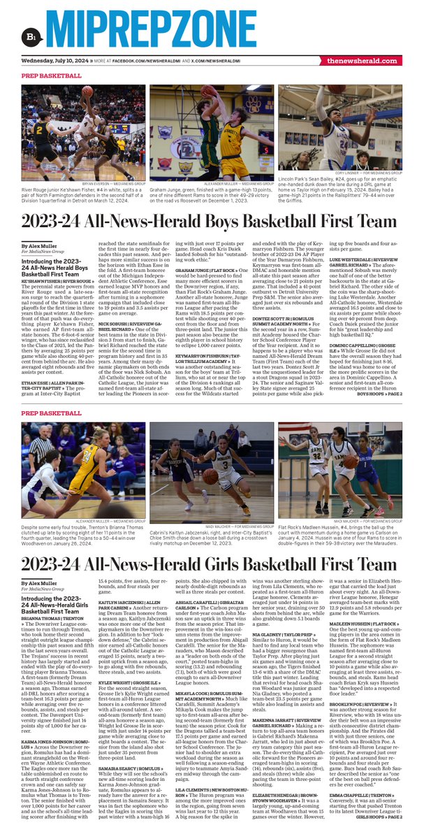 Finally able to put these in print!

Downriver people, go get the latest copy of the NH tomorrow (07.10) and 👀 the sports section. We got boys and girls 🏀 first team plastered all over the front page.