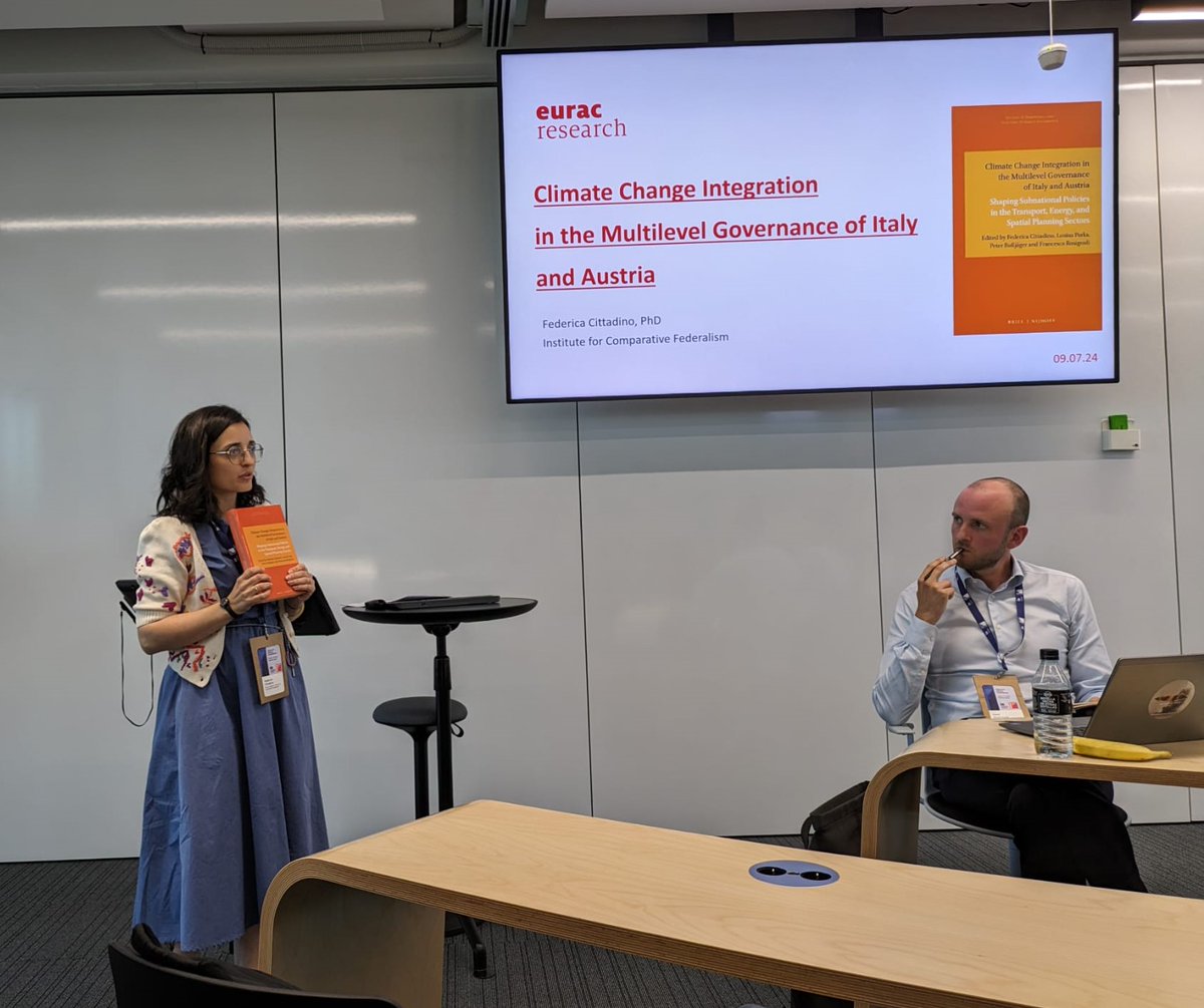 🗣️This afternoon, <a href="/FedericaCittad1/">Federica Cittadino</a> gave insights into her research on "The Role of Subnational Governments in the Climate Crisis: A Comparative Analysis of Italian🇮🇹 and Austrian🇦🇹 Cases" in a panel on "Climate governance and federalism in Europe🇪🇺".

<a href="/ICON__S/">ICON•S</a> #iconsmadrid