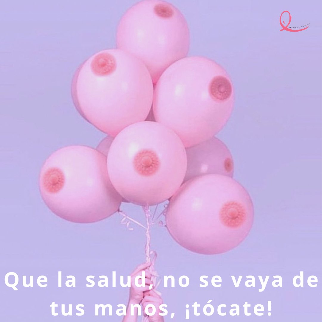 Recuerda, una vez al mes explora tus senos, si notas algo diferente o raro en tu cuerpo acude de inmediato con el especialista, el cáncer de mama es curable si se detecta a tiempo.