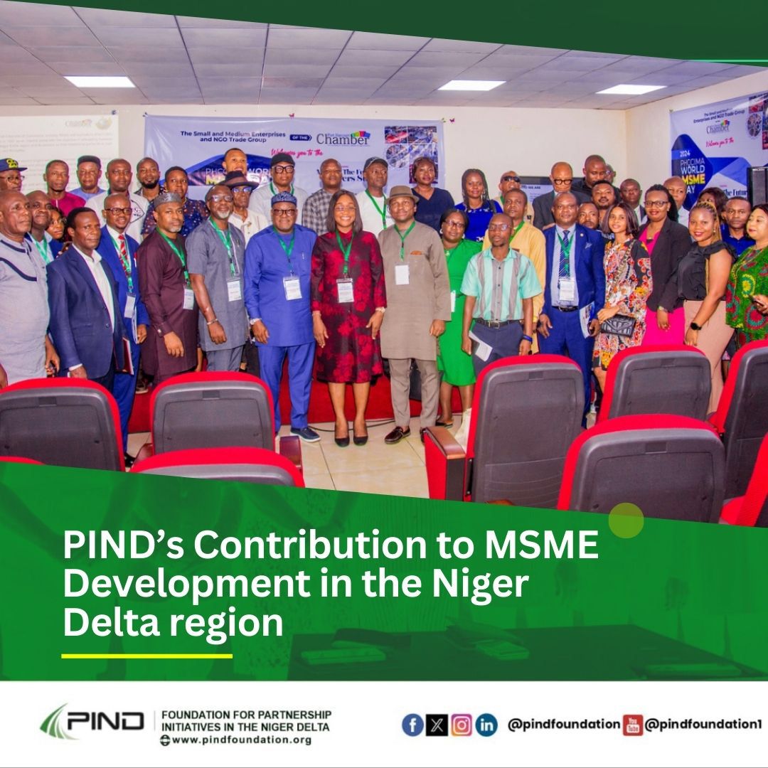 PINDFoundation's tweet photo. PIND Foundation participated in the just-concluded World MSME Day, organized by the Small and Medium Enterprises and NGO Trade Group of the @PHCCIMA, with the theme, “MSMEs: The Future of Rivers State.” The event https://t.co/mBcRSeZkgl