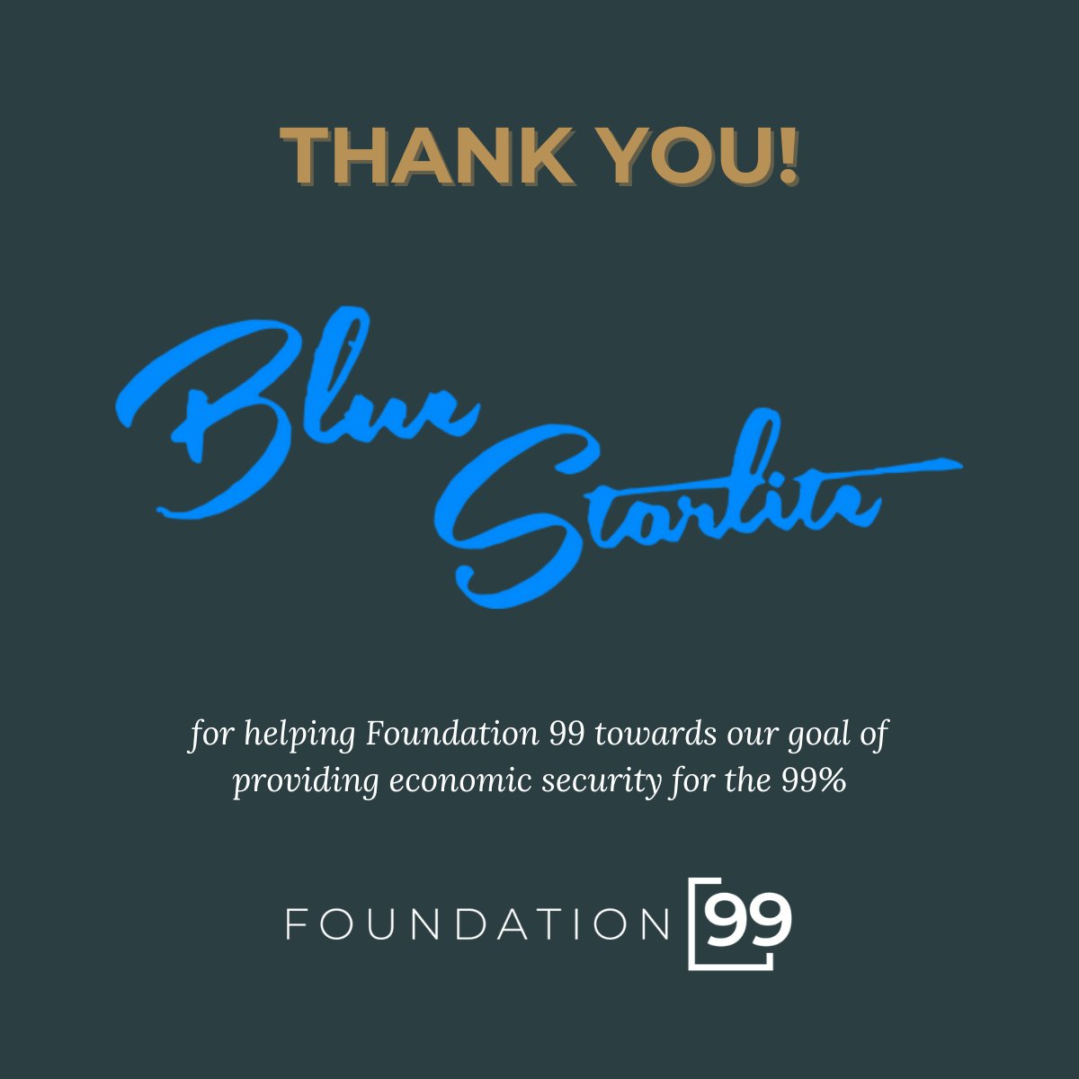 Foundation_F99's tweet image. Sincere thanks to Blue Starlite @UrbanDrivein for their kind donation. Foundation 99 is stronger because of your support, enabling us to provide education, resources, and hope to those we serve.
.
.
.
#BuildingEconomicSecurity #ThankYou #BlueStarlite #Foundation99