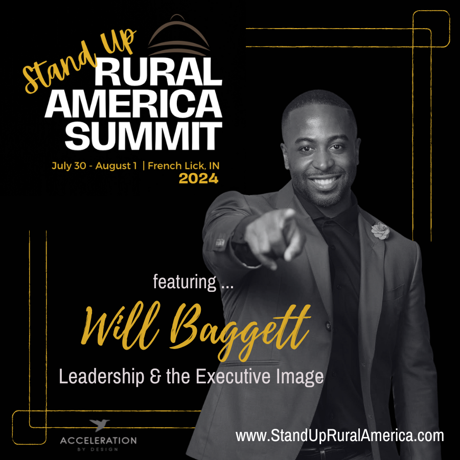 We welcome Will to the 2024 Stand Up Rural America Summit in French Lick, IN July 30-Aug 1. Hear his dynamic message about how to use your personal brand to influence outcomes and promote your cities. 
Boom! Let's Do This! Register at StandUpRuralAmerica.com
#StandUpRuralAmerica