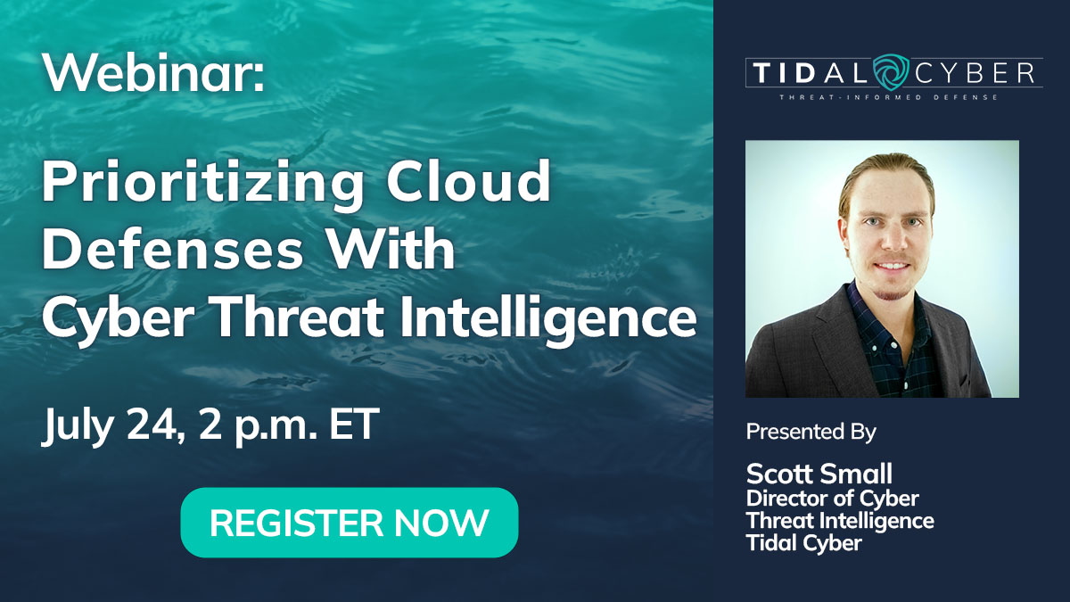 Don’t miss our webinar July 24, 2 p.m. ET, “Prioritizing Cloud Defenses with Cyber Threat Intelligence” where <a href="/IntelScott/">TropChaud</a> covers #ThreatInformedDefense for cloud environments and shares original #CTI insights that help improve cloud defenses.
Register Now: okt.to/XmAdgR