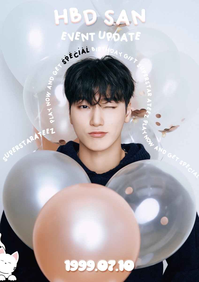 SuperStarATEEZ's tweet photo. [🍰]

💜HAPPY SAN DAY💜

​SUPERSTAR ATEEZ에 열린 산 생일 파티🎉 
생일 기념 스페셜 패키지와 미션 이벤트를 만나보세요!

​Everyday SAN Time Gift (7/10~17) 
: https://t.co/jbC13WUm2T 

​#슈퍼스타에이티즈 #SUPERSTARATEEZ 
#슈스티즈 #SSATZ 
#에이티즈 #ATEEZ #산 #SAN https://t.co/ubrFXkICki