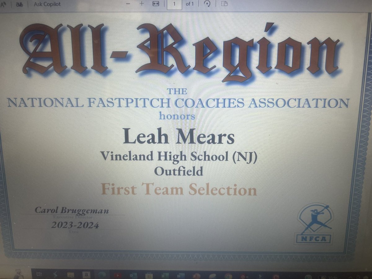 Leah Mears (@leahmears2025) on Twitter photo To really top it all off, I was selected first team all-region by the NFCA! What a great year so far! <a href="/NFCAorg/">National Fastpitch Coaches Association</a> To really top it all off, I was selected first team all-region by the NFCA! What a great year so far! <a href="/NFCAorg/">National Fastpitch Coaches Association</a>