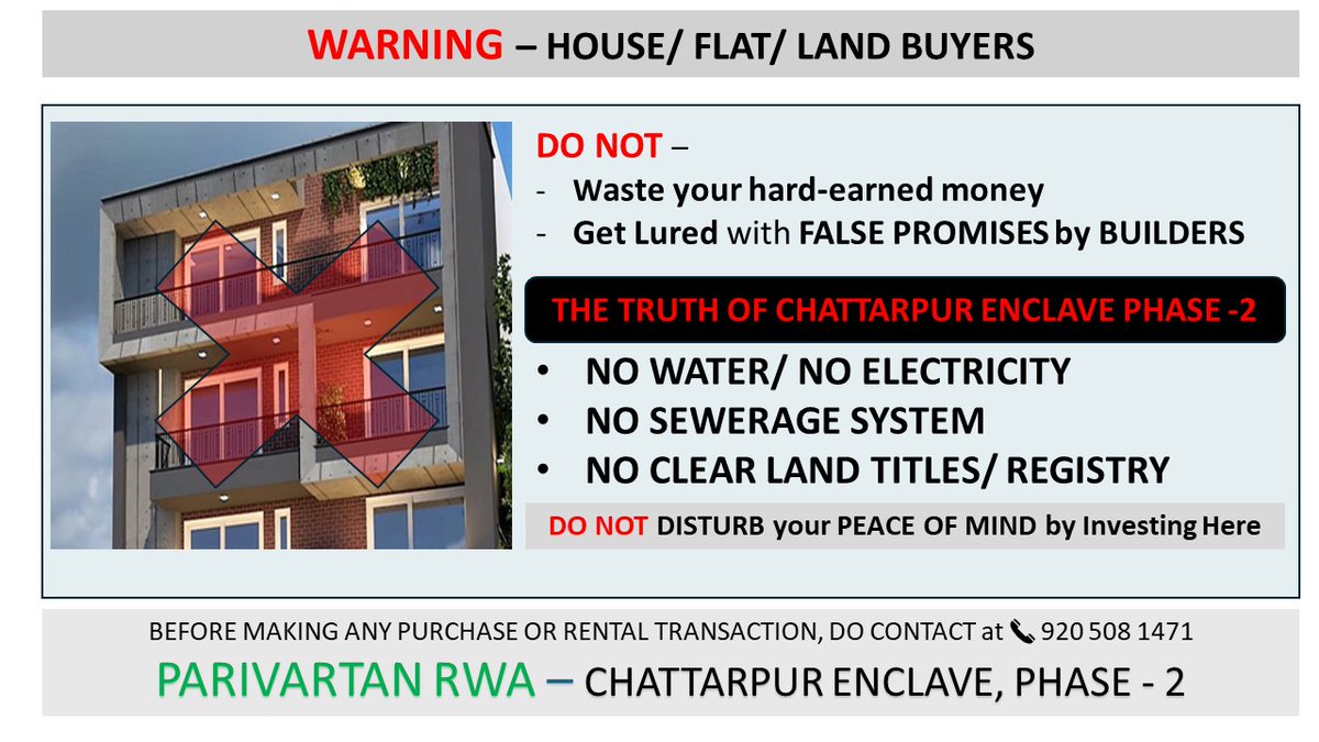 Parivartan Residents welfare association tweet media