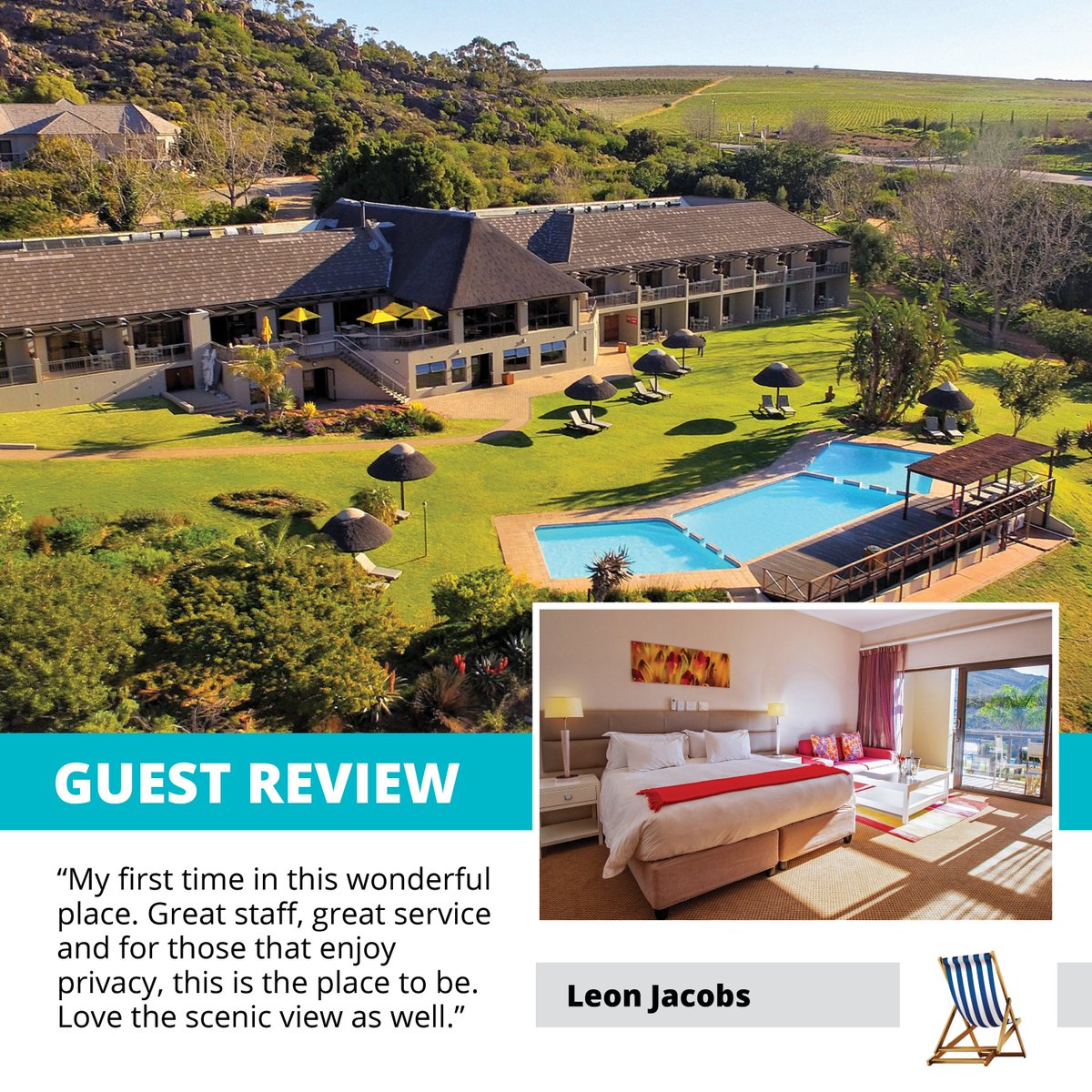 Piekenierskloof's tweet image. Your satisfaction is our goal! It was an honour to host you, Leon ✨

#Piekenierskloof
#PiekenierskloofReviews
#HospitalityDoneRight