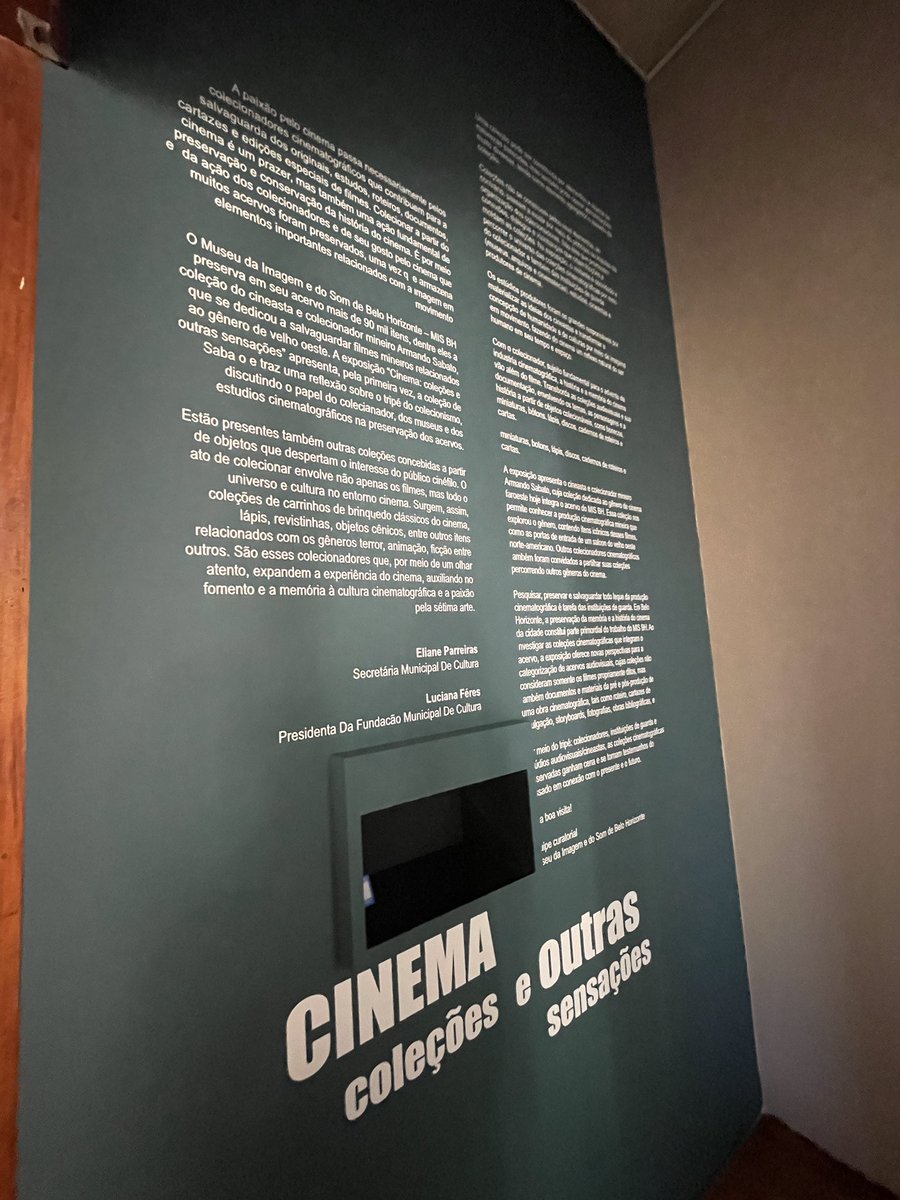 A morning well spent visiting the Museu da Imagem e do Som (Sound &amp; Image Museum) in my hometown of Belo Horizonte and plotting a REALLY cool future collab between Brazil-Ireland! Thanks Thiago for the warm welcome! Watch this space 👀