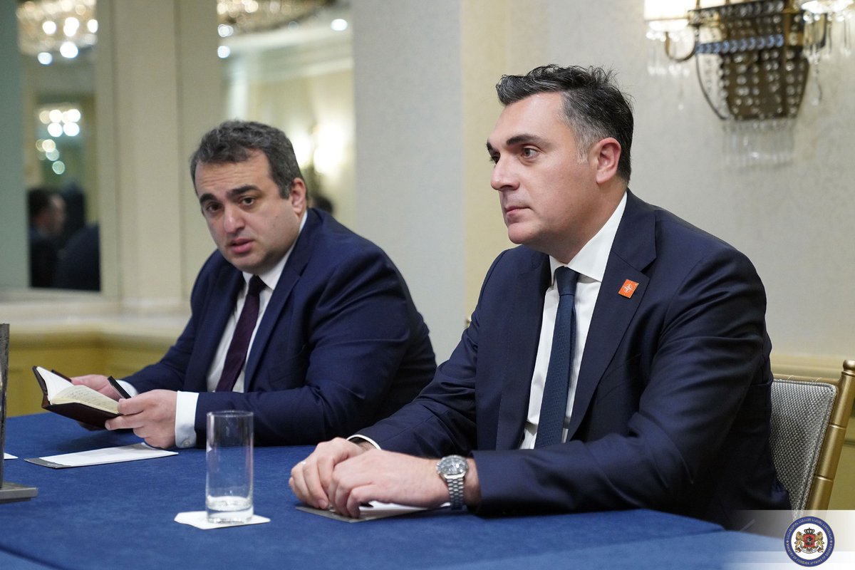 iliadarch's tweet photo. Very productive meeting with @JavierColominaP. We focused on the importance of NATO's jubilee Summit. 🇬🇪's integration process and cooperation with the Alliance, as well as the developments across the region were among the core themes of the discussion. https://t.co/tLYBFYsYdh