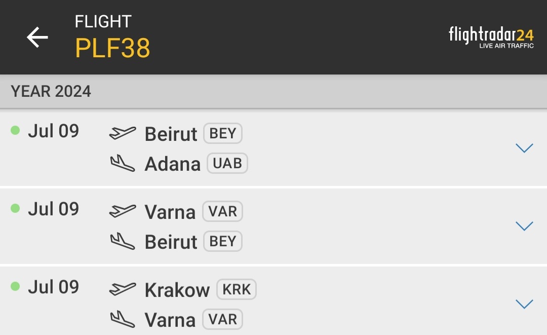 LebanonJets's tweet photo. Military: #Poland AirForce Casa C295M left #Krakow to #Varna & arrived into #Beirut ahead of initial flightplan, expected onwards to #Adana #Incirlik Air Base
#PLF038 #48D849 https://t.co/MvHSFRHHZo
