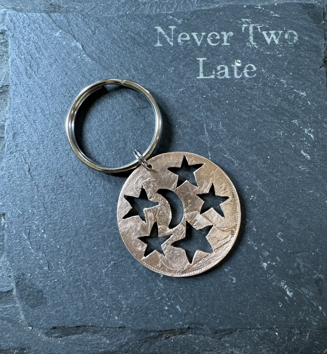 NeverTwoLate1's tweet photo. A busy day onboard. New coin designs and republished Canal Journey Journal which is much better and includes all that is needed to log your journeys. 
#boatsthattweet 
#narrowboatlife
#coinjewellery
#Canaljourneyjournal https://t.co/HRbFYRUgW5