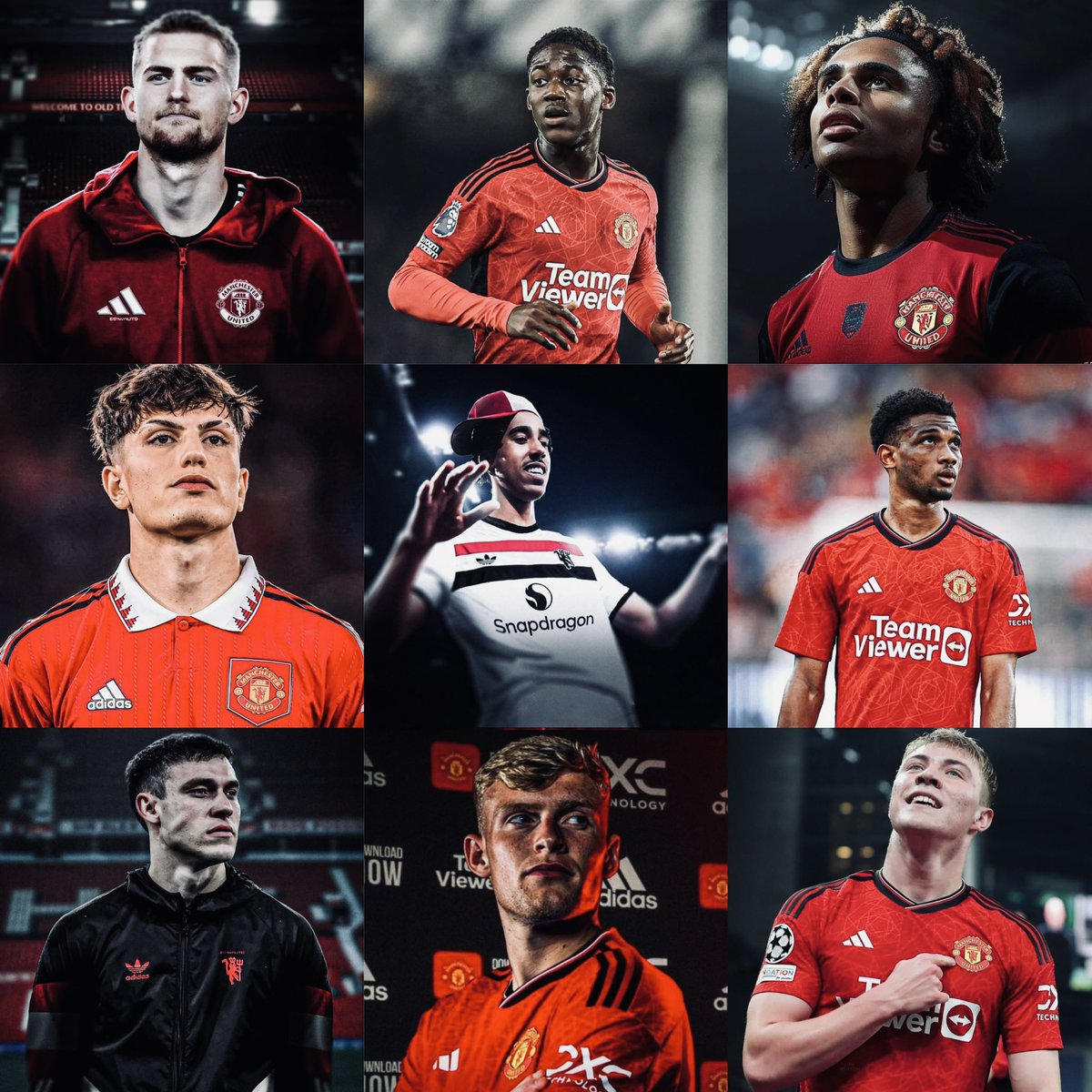•Kobbie Mainoo - 19yo
•Alejandro Garnacho - 20yo
•Rasmus Hojlund - 21yo
•Amad Diallo - 20yo
•De Ligt - 24yo
•Joshua Zirkzee - 23yo
•Manuel Ugarte - 23yo
•Jarrad Branthwaite - 21yo
• Leny Yoro - 18yo

INEOS not just building a team, they’re building the future of football