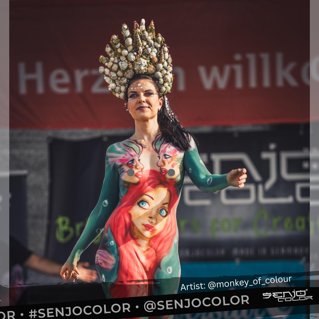 SenjoColor's tweet photo. 👉Die Meerjungrauen sind los!💦
Bodypainting: @monkey_of_colour
Foto: @tobias.spranger 
Senjo Color - World of Bodypainting
#senjocolor #bodypainting #facepainting 
https://t.co/VuPKjpKGmE 
> Bright colors for creative people <
▶ Bodypainting | Facepainting | Airbrush | SFX https://t.co/ApDhK0wYYl