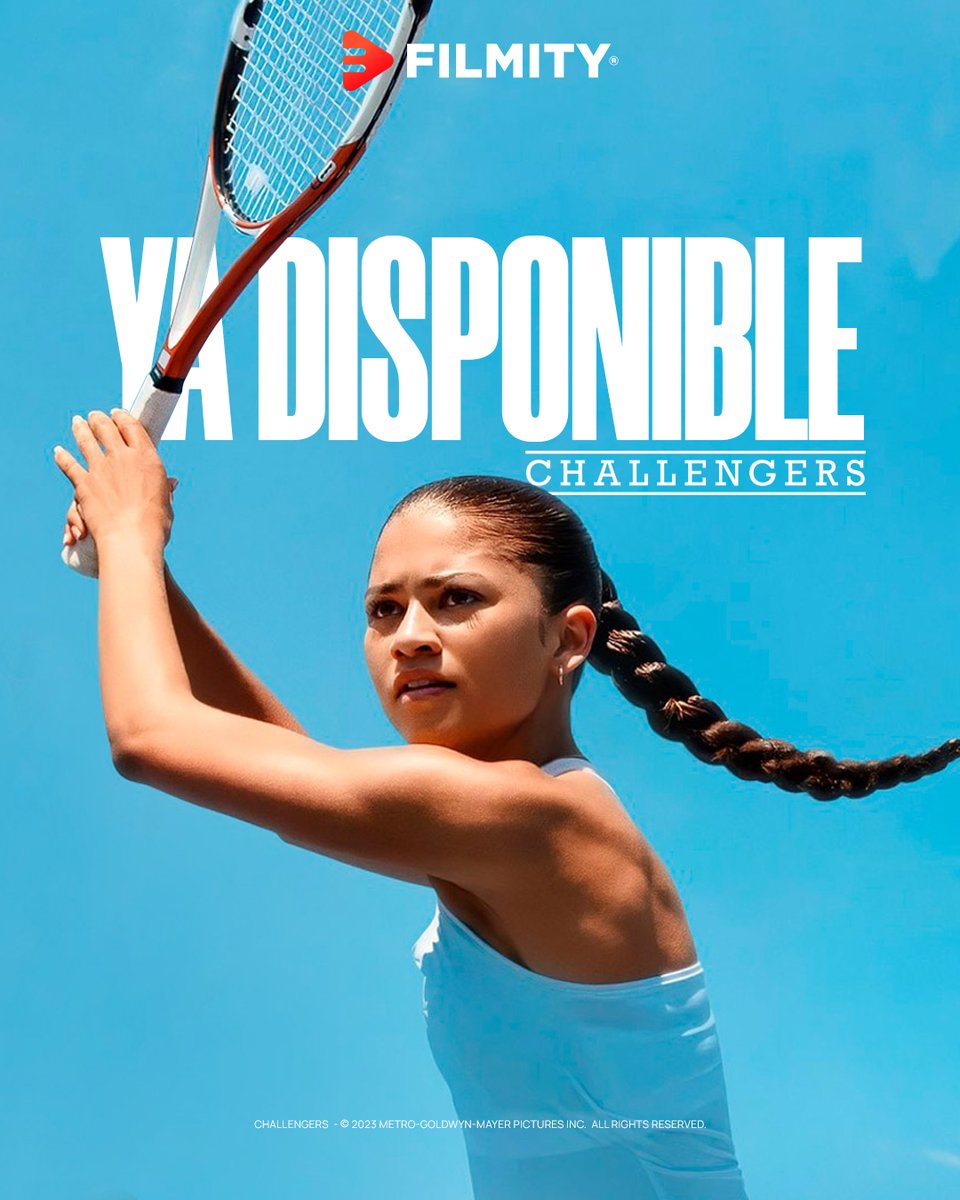 filmity_latam's tweet photo. 🎾 ¿Tienes lista tu raqueta? ¡Challengers ya está disponible! 🥳
🍿📺 Se testigo de una competencia que va más allá de lo que pasa en el terreno de juego
#challengersmovie #zendaya #desafiantes #estrenos
#cine #Filmity #mikefaist #joshoconnor https://t.co/3ONMkkVNtH