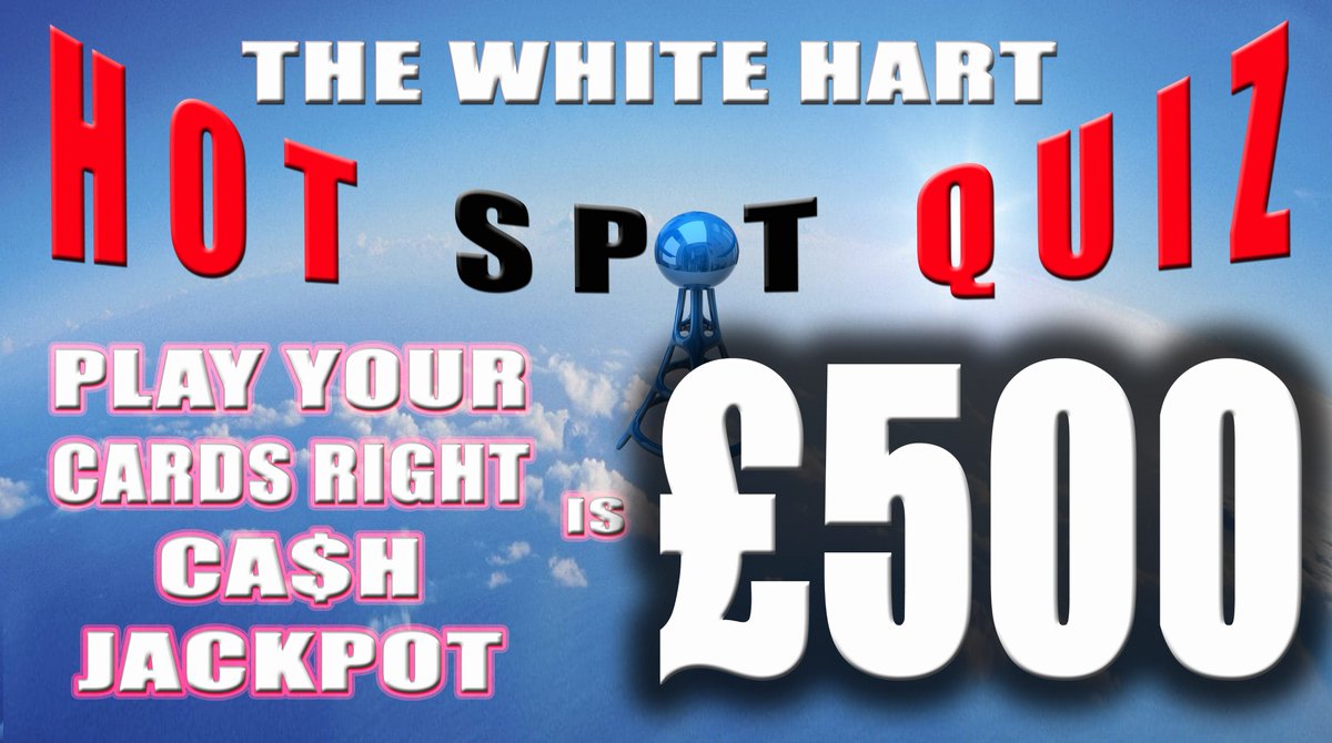 Just let us leave this here... if you fancy your chances of WINNING it, drop by <a href="/TheWhiteHart15/">The White Hart</a> - #Woodley next Monday from 8pm...just saying #PlayYourCardsRight #QuizNight #PubQuiz