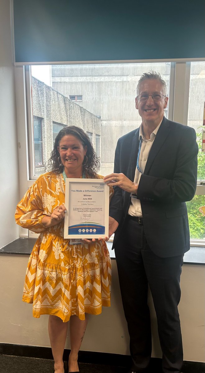 Congrats to Colette who has received the You Made a Difference award for June 2024 🌟

Since joining WHH in November 2022, her exceptional leadership, resilience, and caring nature have made a huge impact on our team and patients.

Thank you for always going the extra mile 👏
