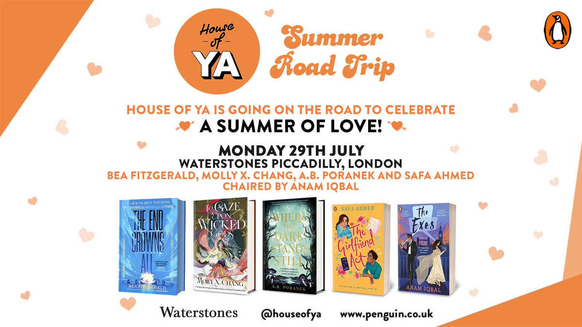 So pleased to announce that I’m going on a Summer Road Trip with Penguin and some of my fave follow authors! Tickets are available from the link in my bio 💕