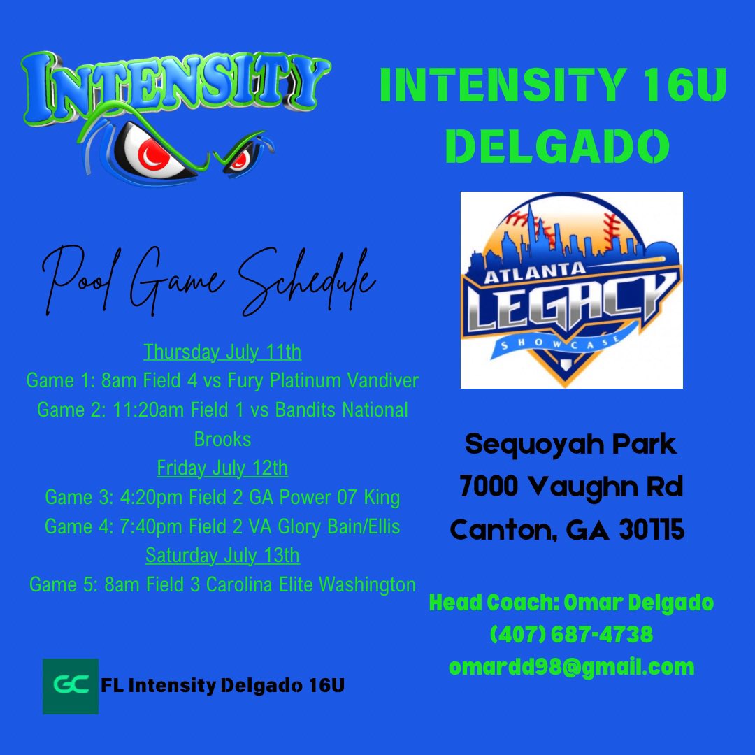 <a href="/BoulderIDT/">Boulder IDT</a> was amazing! Looking forward to <a href="/legacyshowcase1/">Atlanta Legacy Showcase</a> on Thursday Would love to see you at our games

<a href="/intensitykod/">Kevin ODonnell</a> <a href="/CoachCat10/">Cat Clifford</a> <a href="/tsmartt14/">Taylor Smartt</a> @shannieflame <a href="/StJohnsSoftball/">St. John's Softball</a> <a href="/USFSoftball/">USF Softball</a> <a href="/Coach_Alameda/">Lonni Alameda</a> <a href="/FSU_CoachWilson/">Travis Wilson</a> <a href="/UCF_Softball/">UCF Softball</a> <a href="/UConnSoftball/">UConn Softball</a> <a href="/gabrielaelvina/">Gabriela Elvina</a> @CoachMurrr