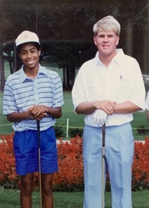 ShooterMcGavin's tweet image. It’s 1987 and these two icons have no idea the impact they’re going to have on the game of golf over the next 37 years.