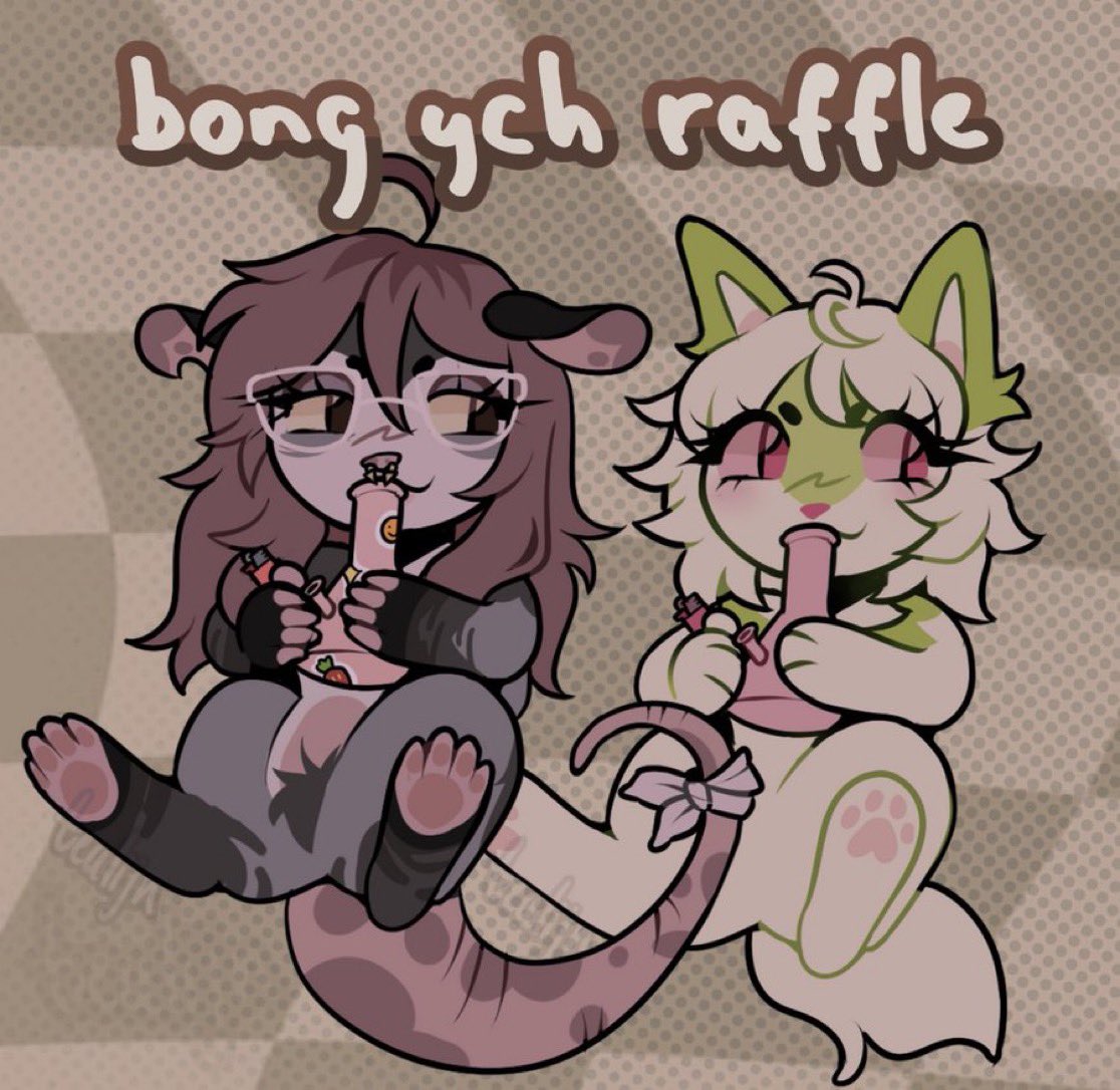 🍃 BONG YCH RAFFLE ☁️
- follow and retweet to enter!
- new followers are always welcomed!
- post SFW ref in replies!
winner will be picked on august 5th!