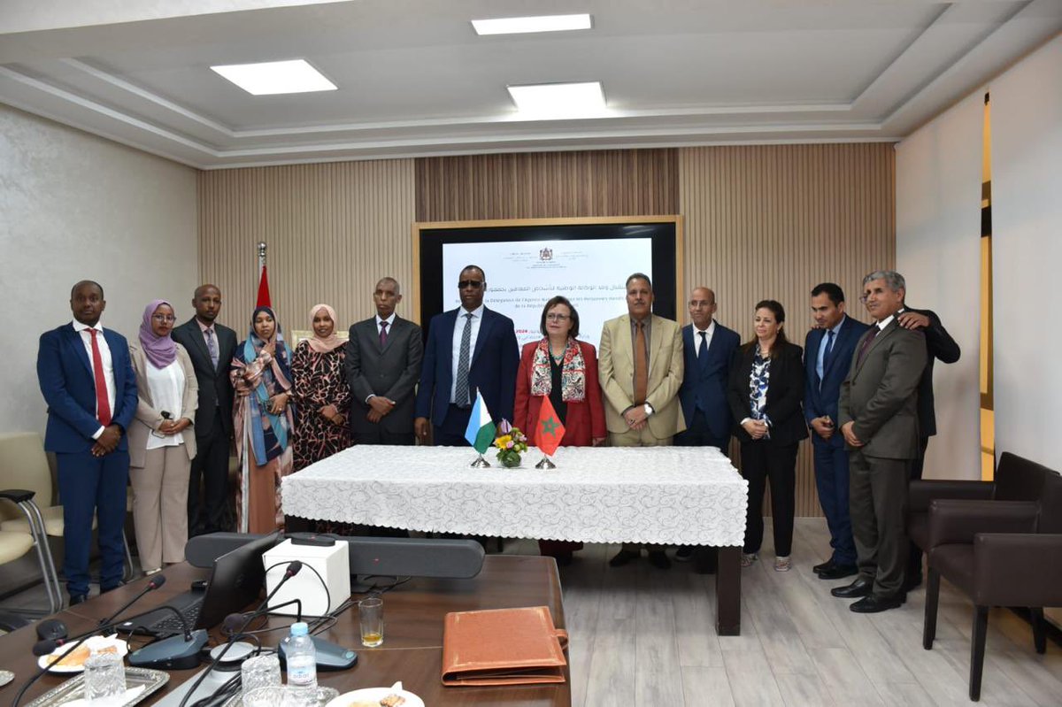توقيع اتفاقية شراكة بين الوزارة والوكالة الوطنية للأشخاص ذوي الإعاقة بجمهورية #جيبوتي، تهدف إلى تعزيز التعاون وتبادل الممارسات التشريعية والبحوث والدراسات في مجال تعزيز حقوق الأشخاص في وضعية إعاقة.