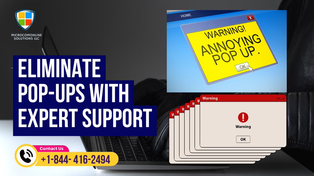 Microcom_US's tweet image. 🚀Are you getting too many pop-ups on your computer screen? Your PC or laptop might be infected.

🔥Call now and get expert support from Microcom Online Solutions.

✅Our team will diagnose and fix the issue quickly and efficiently. Don't let pop-ups disrupt your work any longer!