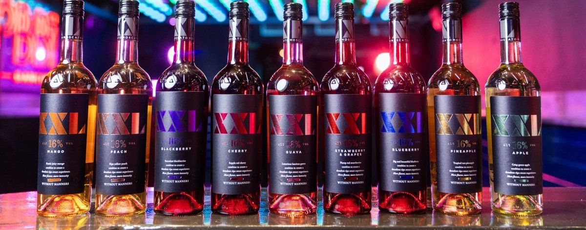 XXL Moscato without Manners.
Strawberry and Grapes, Cherry, Blueberry, Apple, Guava, Peach, Blackberry, Mango and Pineapple.

$9.99 each or 2 for $17
shop.savmorspirits.com/product-groups…

TOTALly cheaper than the other place.