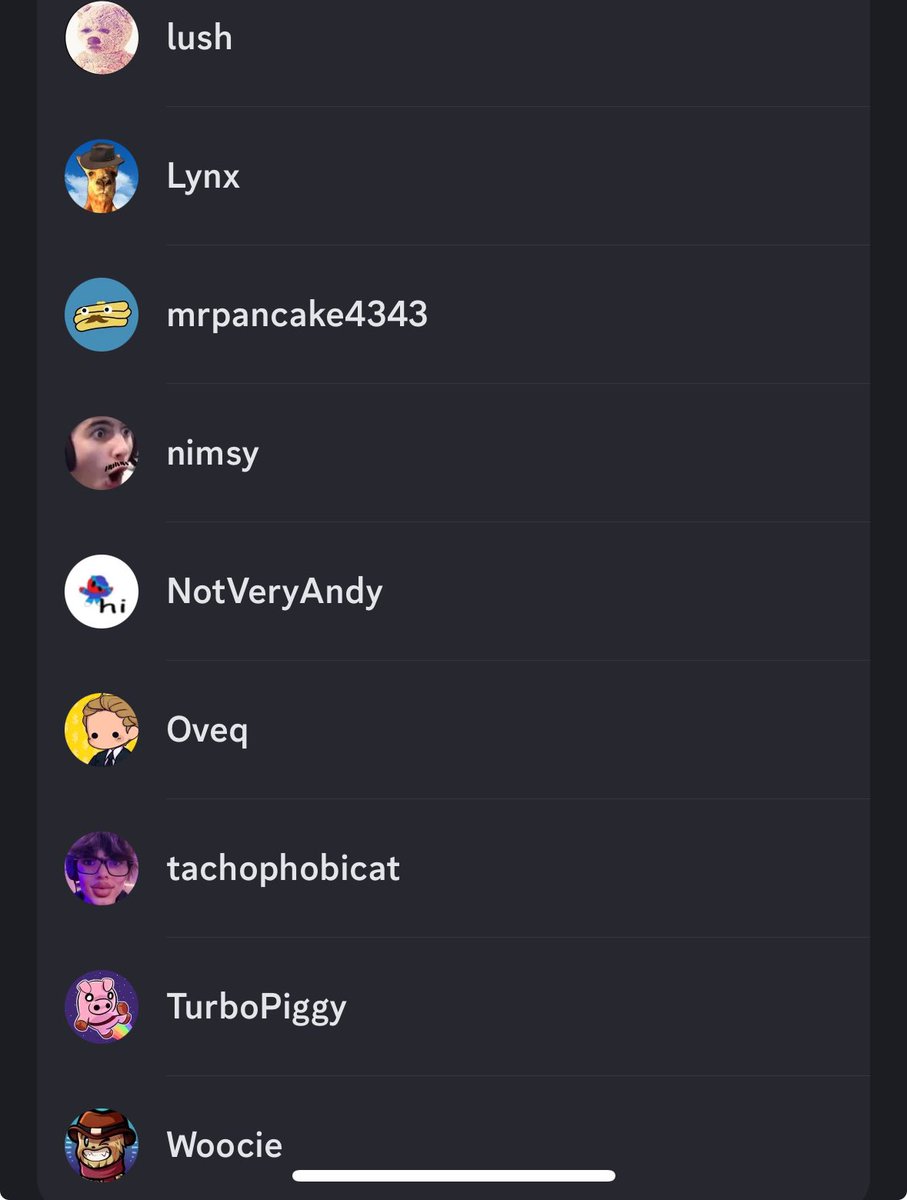 here is the member list if anyone cares… 😔