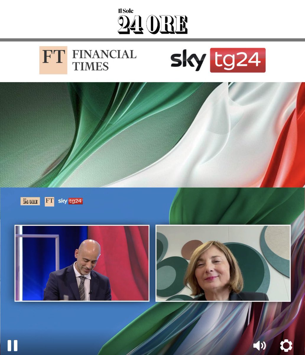 Interviewed by <a href="/MariangelaPira/">Mariangela Pira</a> and <a href="/MoryaLongo/">Morya Longo</a> at the 'Made in Italy pre-summit 2024' organized by <a href="/sole24ore/">IlSole24ORE</a>, <a href="/SkyTG24/">Sky tg24</a>, and <a href="/FT/">Financial Times</a>, we discussed the strategic role played by the <a href="/EIB/">European Investment Bank</a> in supporting #REPowerEU goals and boosting the energy transition in Italy 🇮🇹