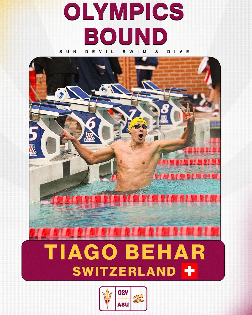 Headed to Paris!

Tiago Behar was selected to represent Switzerland 🇨🇭 at the Paris Olympics this month competing in the 4x200m freestyle relay! 

#ForksUp /// #O2V