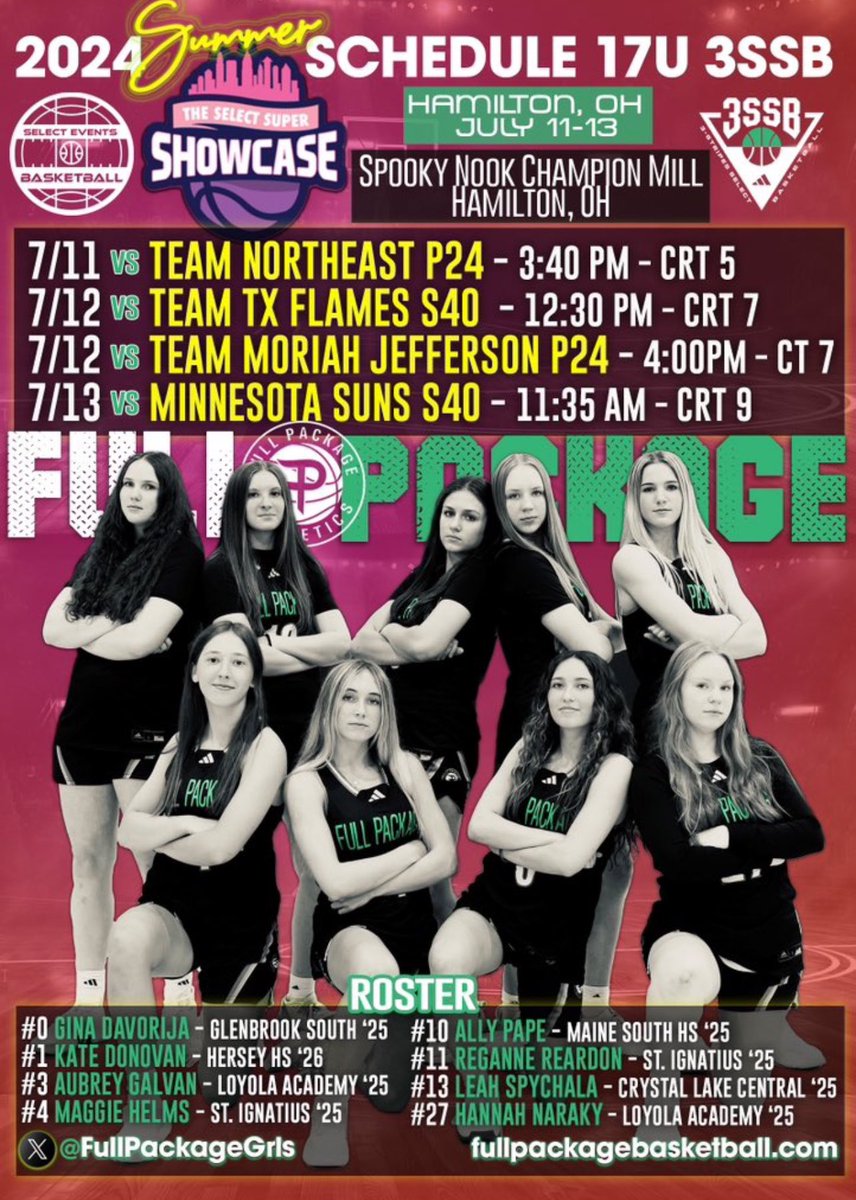 Come check my team and I out this weekend in Ohio! Can’t wait to play! <a href="/FullPackageGrls/">Full Package Athletics 3SSB Girls</a>