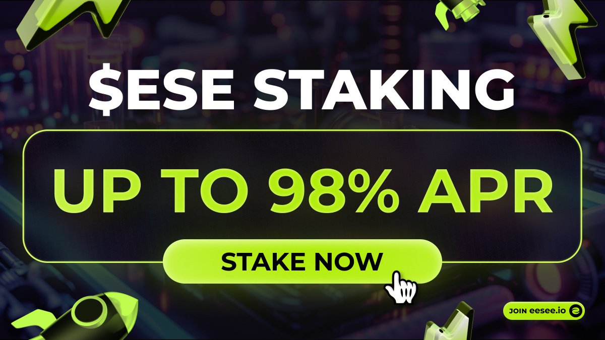 Why should you become the eesee Staker? 📣

Stakers' contributions are vital to the eesee ecosystem, and we’re thrilled to offer you the top-notch benefit in return:

🔥 Exceptional APR — While the average APR in top projects' staking is around 15%, ours is significantly higher.
