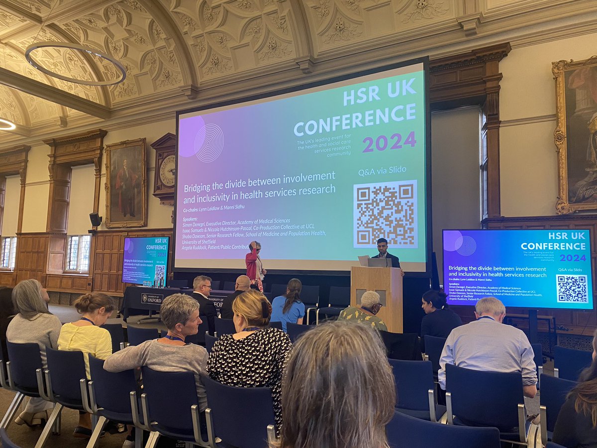 “Co-production at its heart is a relational way of working, built on conversations and collaborations…guided by values…”

@lynn_laidlaw plenary Co-Chair and HSR UK Trustee sets the scene of PPI in health services research