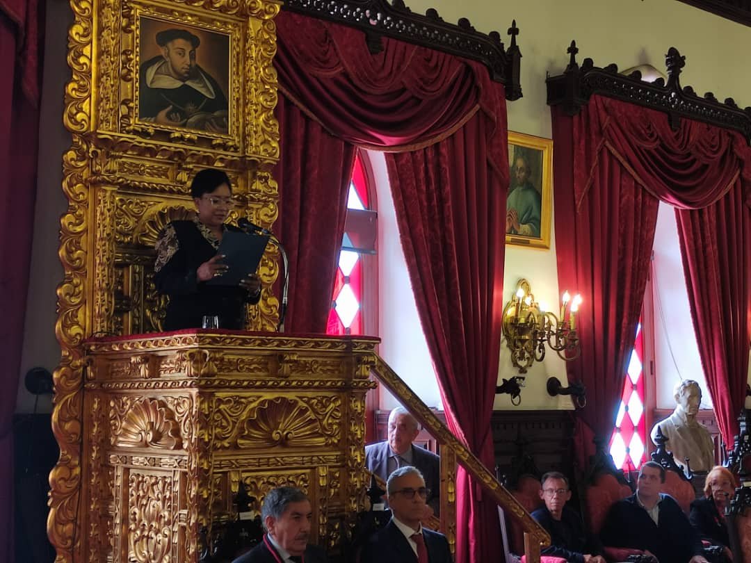 enlaucab's tweet photo. Este #9jul la #UCAB se llena de júbilo por la incorporación de nuestra secretaria general, abogada Magaly Vásquez, a la Academia de Ciencias Políticas y Sociales de Venezuela [@acienpol].

Como individuo de número, la también egresada #ucabista ocupará el sillón n° 33🧵🪡 https://t.co/015rQPf2y1