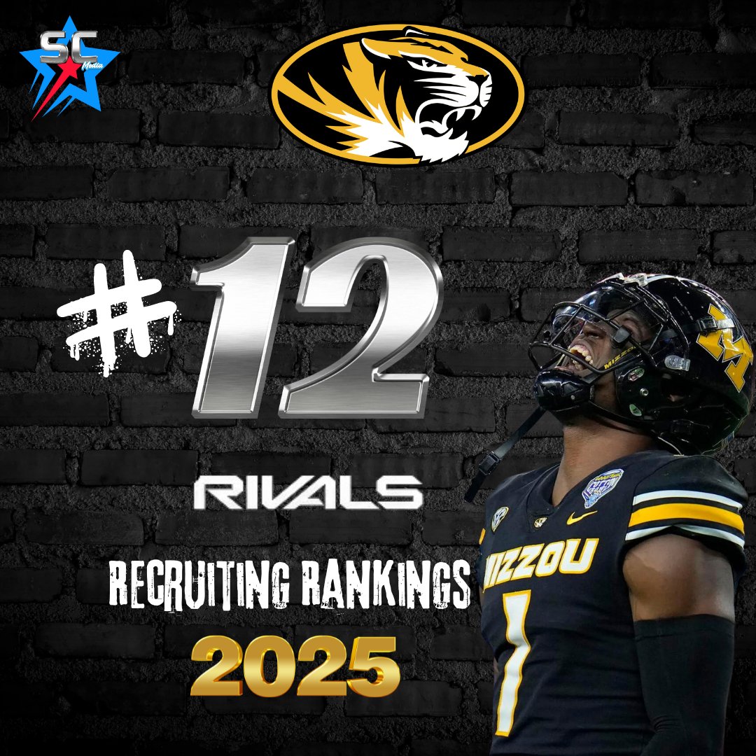 Don't look now but #MizzouFootball currently sits with a top 15 national recruiting class for 2025 following a recent wave of recruiting momentum.