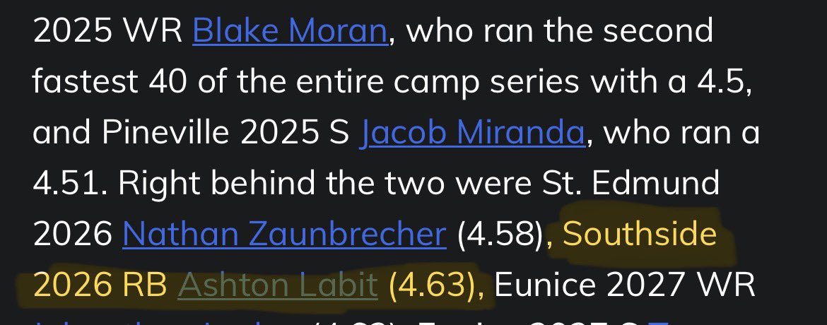 ashtonlabit's tweet photo. Put in some great work with @GridironFootbal, @AndyBryson225, and @JaceLejeune. Blessed to be one of the MVPs of the camp! Let’s go Sharks!!!🦈🦈@coach_jcurtis @shsfearthefin @On3Recruits @BengalTigerOn3 @4thQtMentality @RecruitLouisian https://t.co/Qi8a4Fu1DG