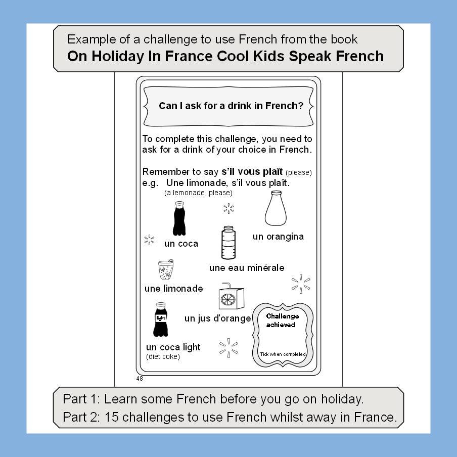 For a limited time only my book On Holiday In France Cool Kids Speak French is HALF PRICE - the amazon link is amazon.co.uk/Holiday-France… RRP £5.99 but now only £3.  Ideal to help children learn French and use French on holiday #FrenchKS2 #FrenchKS3 #France #HolidayFrench #French