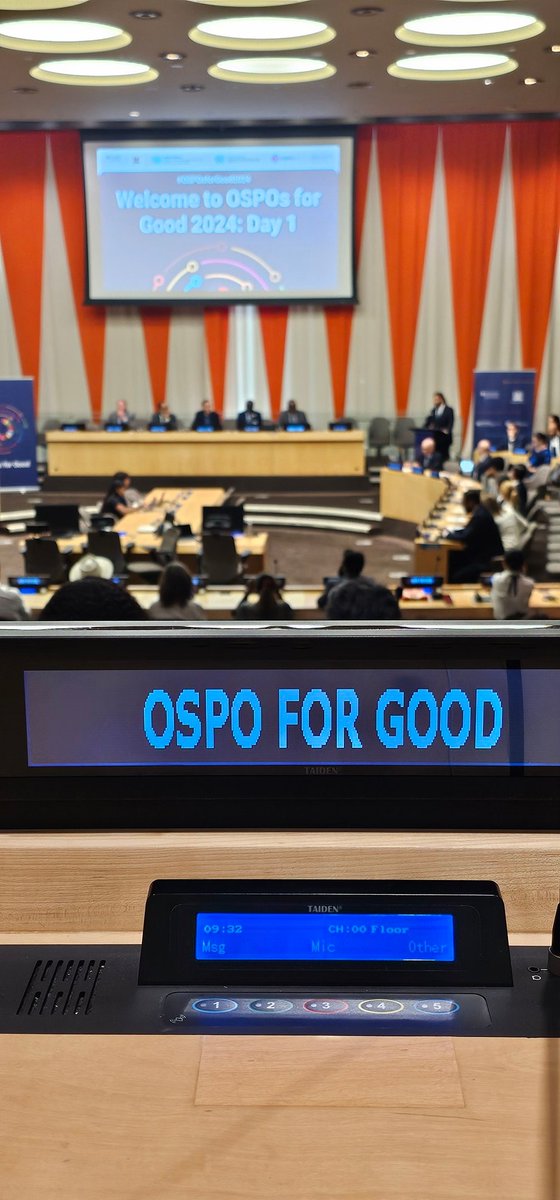 Back at UN HQ in NYC for the OSPOs for Good Summit 2024. Looking forward to timely conversations on governance of open source software as critical digital infrastructure and its role in the #SDGs.  Full programme here: un.org/techenvoy/cont…