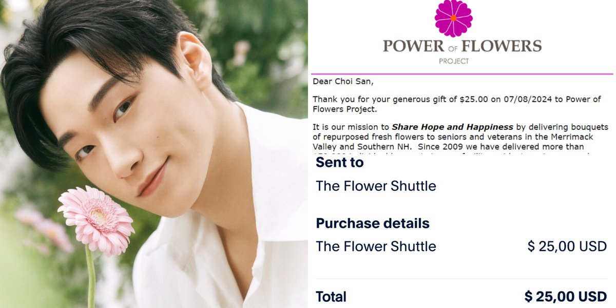 🎂] 時に必要なのは、思いがけない時に花をもらうこと💐 私たちは