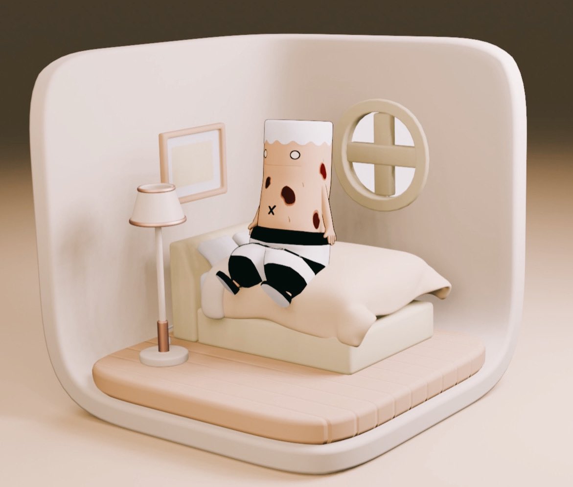 v_fami_tweet's tweet image. ちくわです🍢

blenderで作った
『ミニチュア部屋』に
入ってみたっち‼︎✨

中々良い布団〜☺️
ふかふかだっち(*^ω^*)

#3db #モデリング