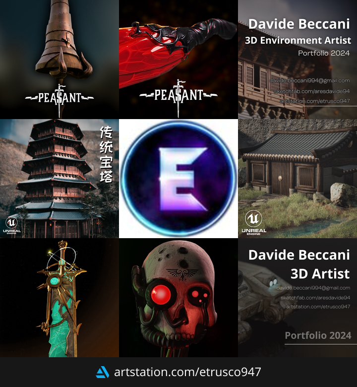 Hello! This is my #PortfolioDay there is a little bit of everything in there, so don't be shy and check it out on Artstation!