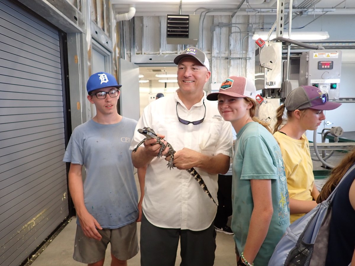 Week One of Marsh Maneuvers was a success! This immersive education program focuses on increasing the knowledge, skills, and motivations of grades 9-12 youth toward coastal ecology and biology. 

Thanks to <a href="/MLeeLSUAg1/">Matt Lee</a>, Vice President for Agriculture &amp; Dean, for stopping by!