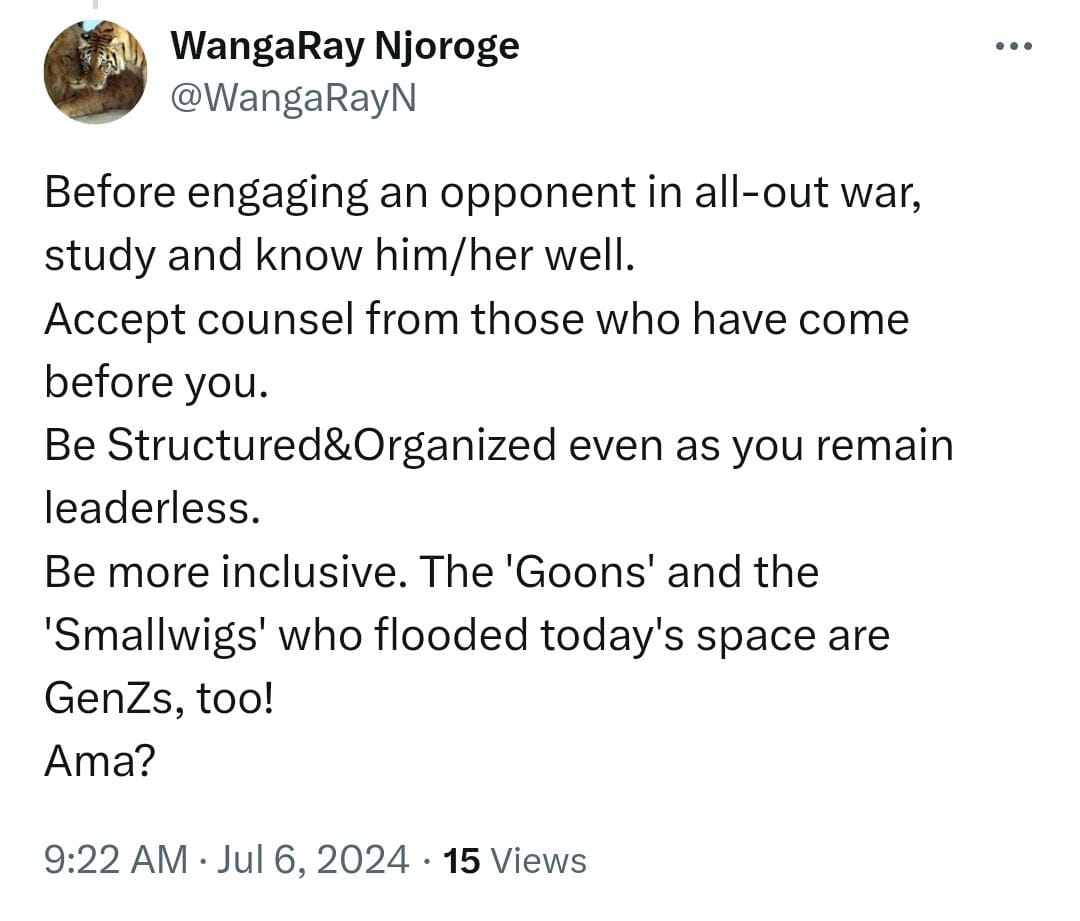 WangaRayN's tweet photo. @OlePundit Walk your own path @OlePundit, with integrity or whatever you believe in!
Be accountable to yourself and only you. 
The rest ni kelele, tu. 

#MovingForwardKE
#WalkYourTalkKE
#NoDoubleStandardsKE
#MentalHealthManenos https://t.co/mmSHC7dzWy