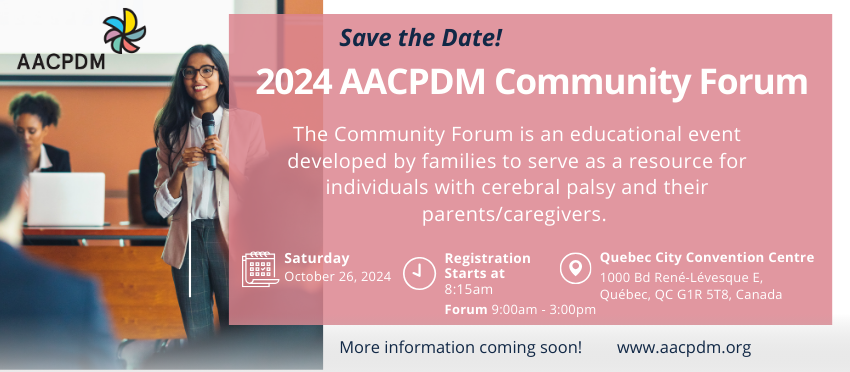 Join the 2024 AACPDM Community Forum! Date: October 26, 2024!