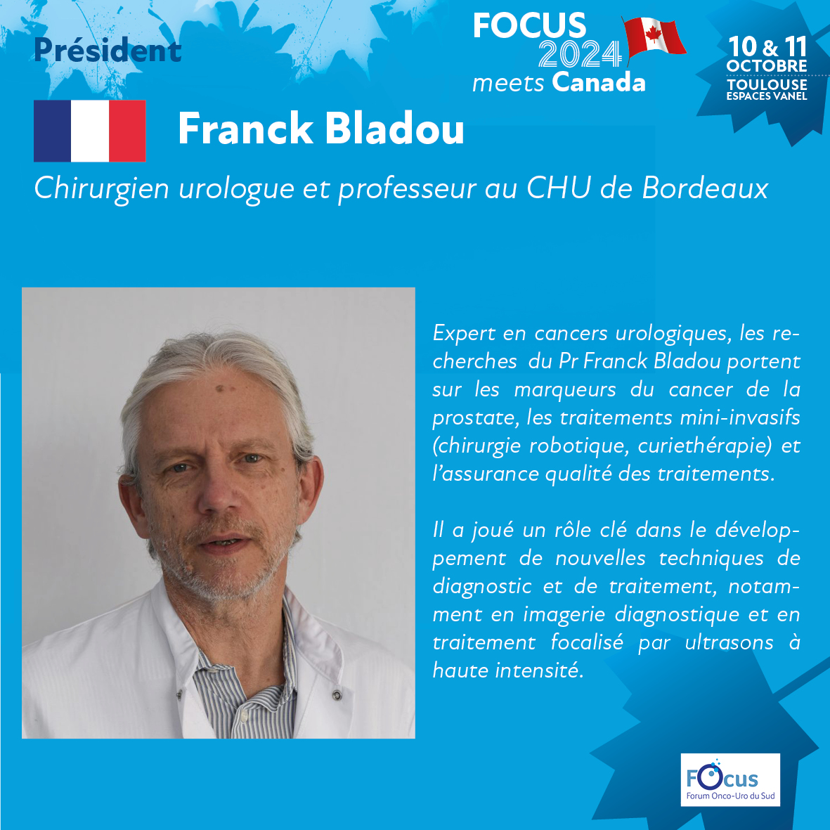 @FOCUS_meeting (@focusmeeting) on Twitter photo #Focus2024meetsCanada - President @BladouFranck #Bordeaux 🇫🇷
<a href="/jbbeauval/">Jb Beauval</a> <a href="/PignotG/">Pignot Géraldine</a> <a href="/GPloussard/">Ploussard Guillaume</a> <a href="/PouesselD/">Pouessel Damien</a> <a href="/RoubaudG/">Roubaud Guilhem</a> @MRoumiguie <a href="/PaulSargos/">Paul Sargos</a> <a href="/WesKassouf/">Wes Kassouf</a>
#focusmeeting #urologycancer #prostatecancer #urology #oncology #radiotherapy #nuclearmedecine #toulouse #Focus2024meetsCanada - President @BladouFranck #Bordeaux 🇫🇷
<a href="/jbbeauval/">Jb Beauval</a> <a href="/PignotG/">Pignot Géraldine</a> <a href="/GPloussard/">Ploussard Guillaume</a> <a href="/PouesselD/">Pouessel Damien</a> <a href="/RoubaudG/">Roubaud Guilhem</a> @MRoumiguie <a href="/PaulSargos/">Paul Sargos</a> <a href="/WesKassouf/">Wes Kassouf</a>
#focusmeeting #urologycancer #prostatecancer #urology #oncology #radiotherapy #nuclearmedecine #toulouse